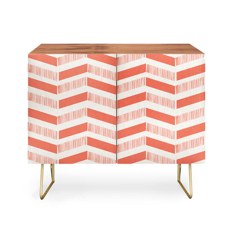 Showmemars coral lines pattern Credenza