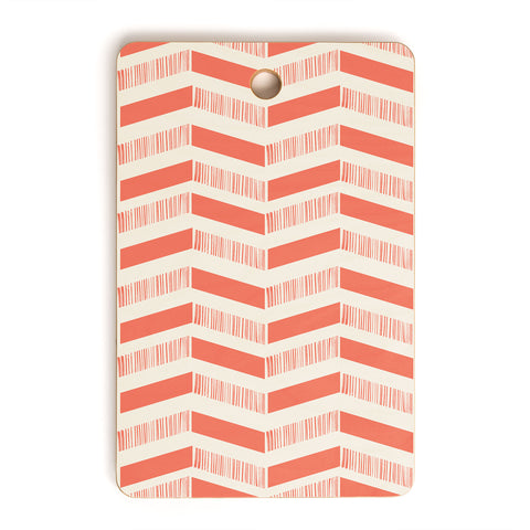 Showmemars coral lines pattern Cutting Board Rectangle