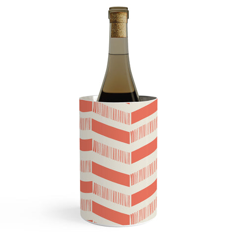 Showmemars coral lines pattern Wine Chiller
