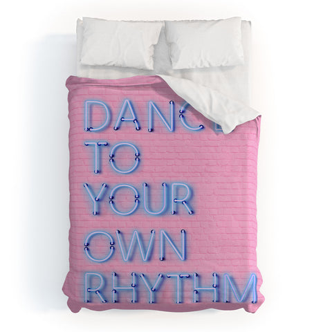 Showmemars DANCE TO YOUR OWN RHYTHM blue Duvet Cover