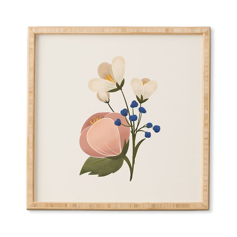 Showmemars Delicate florals Framed Wall Art