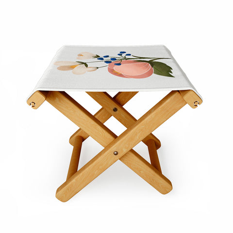 Showmemars Delicate florals Folding Stool