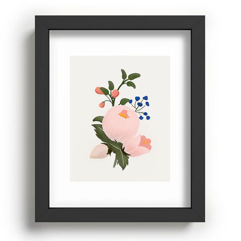 Showmemars Delicate florals no2 Recessed Framing Rectangle