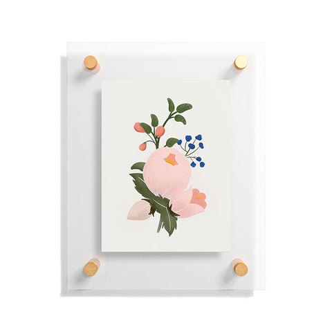 Showmemars Delicate florals no2 Floating Acrylic Print