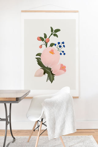 Showmemars Delicate florals no2 Art Print And Hanger