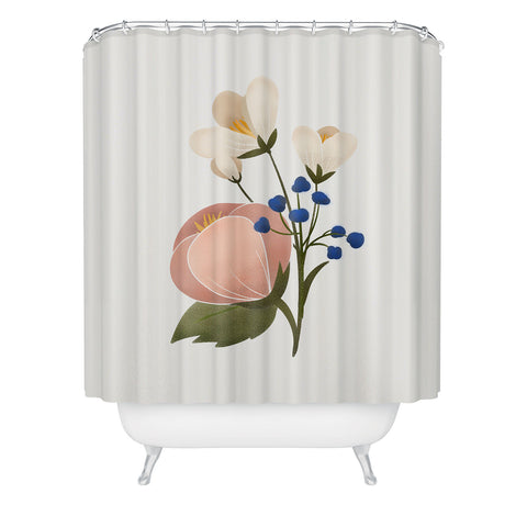 Showmemars Delicate florals Shower Curtain