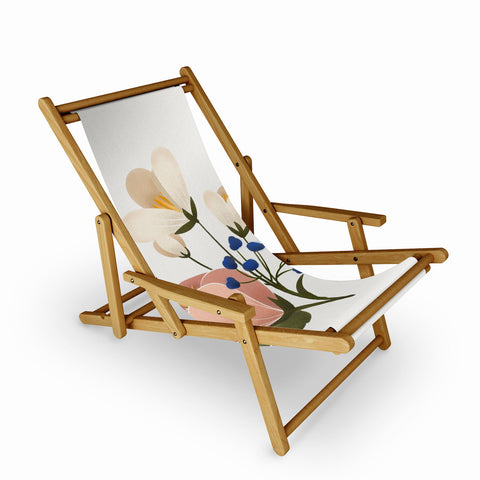 Showmemars Delicate florals Sling Chair