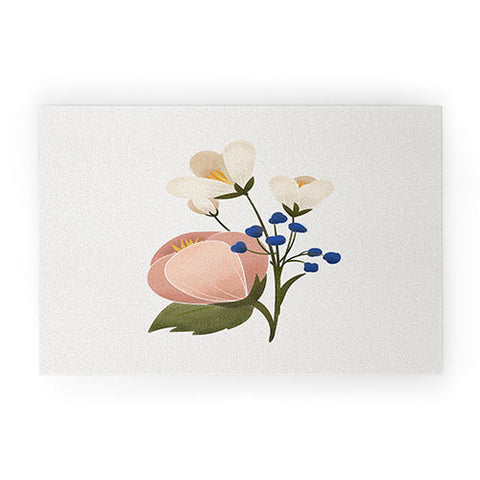 Showmemars Delicate florals Welcome Mat