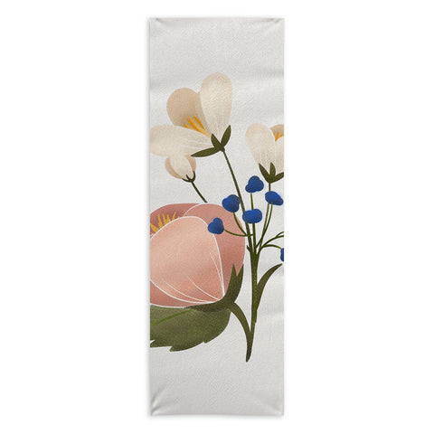Showmemars Delicate florals Yoga Towel
