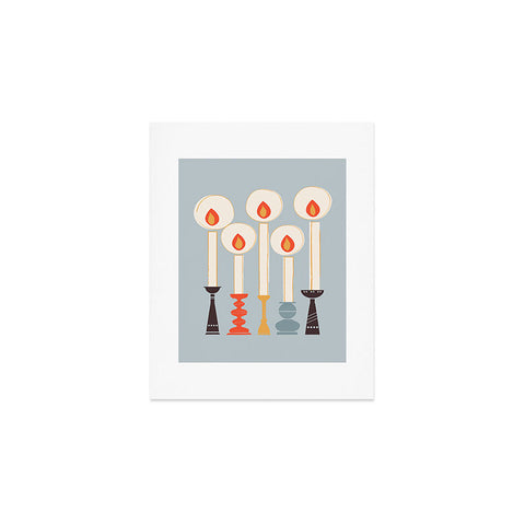 Showmemars Festive Candles Art Print