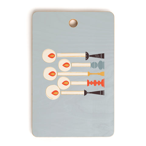 Showmemars Festive Candles Cutting Board Rectangle