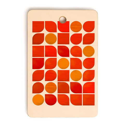 Showmemars Fun Geometry Midcentury abstr Cutting Board Rectangle