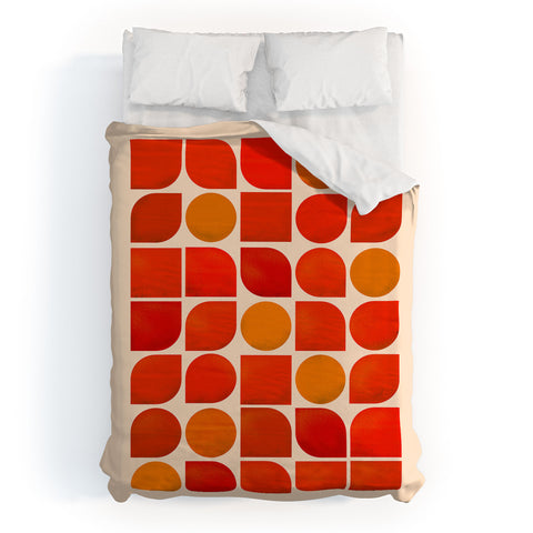 Showmemars Fun Geometry Midcentury abstr Duvet Cover
