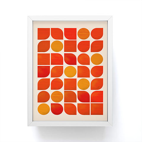 Showmemars Fun Geometry Midcentury abstr Framed Mini Art Print
