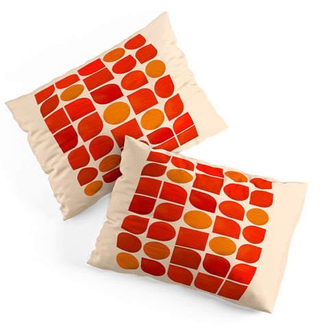 Showmemars Fun Geometry Midcentury abstr Pillow Shams