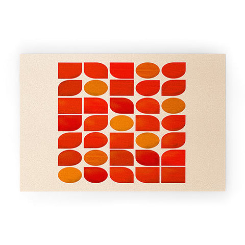 Showmemars Fun Geometry Midcentury abstr Welcome Mat