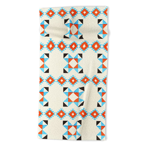 Showmemars geometry navajo pattern no2 Beach Towel