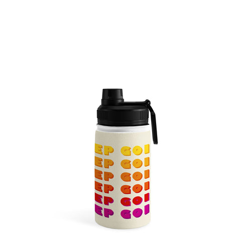 Showmemars KEEP GOING POSITIVE QUOTE Water Bottle