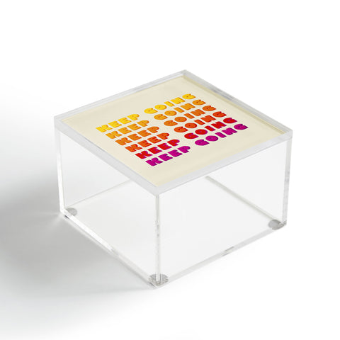 Showmemars KEEP GOING POSITIVE QUOTE Acrylic Box