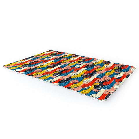 Showmemars Long dogs pattern Area Rug