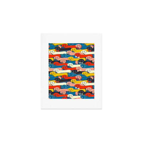 Showmemars Long dogs pattern Art Print