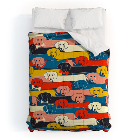 Showmemars Long dogs pattern Comforter