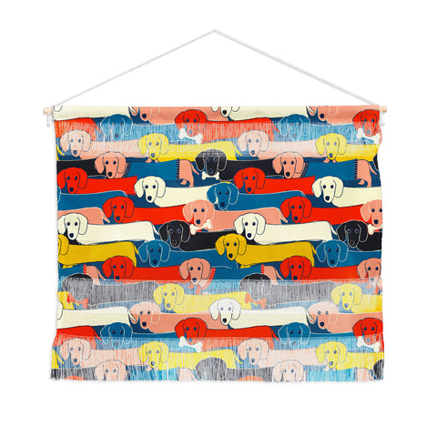 Showmemars Long dogs pattern Wall Hanging Landscape