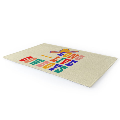 Showmemars LONG LIVE COWBOYS Area Rug