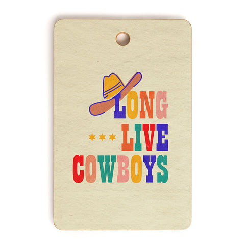 Showmemars LONG LIVE COWBOYS Cutting Board Rectangle