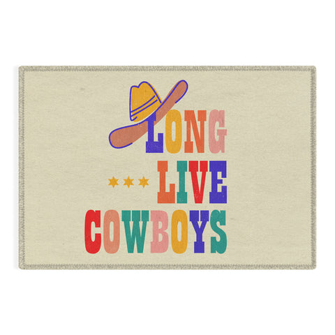 Showmemars LONG LIVE COWBOYS Outdoor Rug