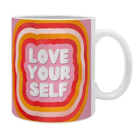 Showmemars Love Yourself retro type Coffee Mug