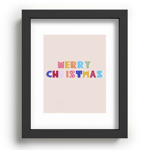 Showmemars MERRY CHRISTMAS II Recessed Framing Rectangle