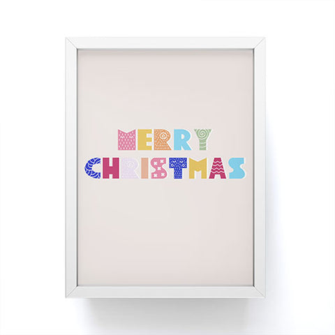 Showmemars MERRY CHRISTMAS II Framed Mini Art Print