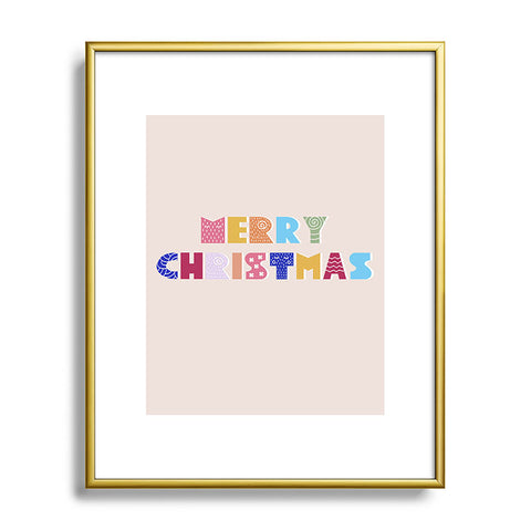 Showmemars MERRY CHRISTMAS II Metal Framed Art Print