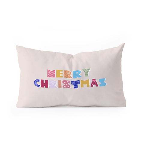 Showmemars MERRY CHRISTMAS II Oblong Throw Pillow