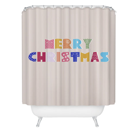 Showmemars MERRY CHRISTMAS II Shower Curtain