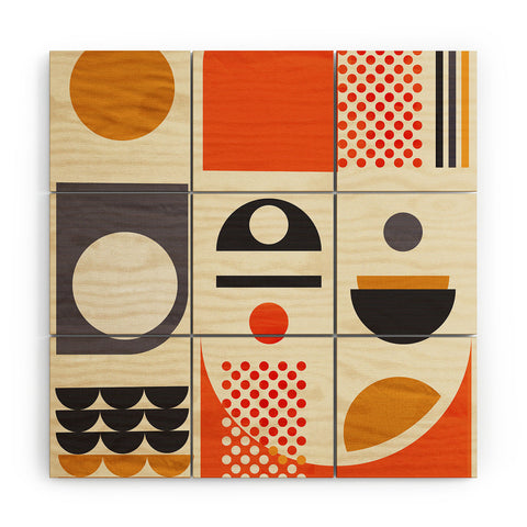Showmemars Midcentury no1 Wood Wall Mural