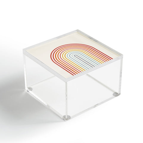 Showmemars Minimalistic Colorful Lines Acrylic Box