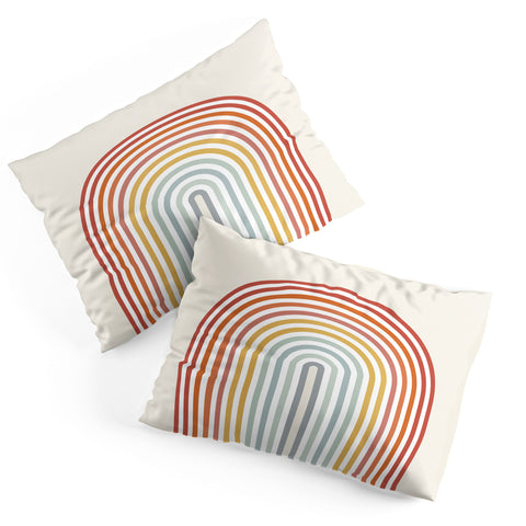 Showmemars Minimalistic Colorful Lines Pillow Shams