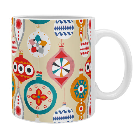 Showmemars Retro christmas ornaments pattern Coffee Mug