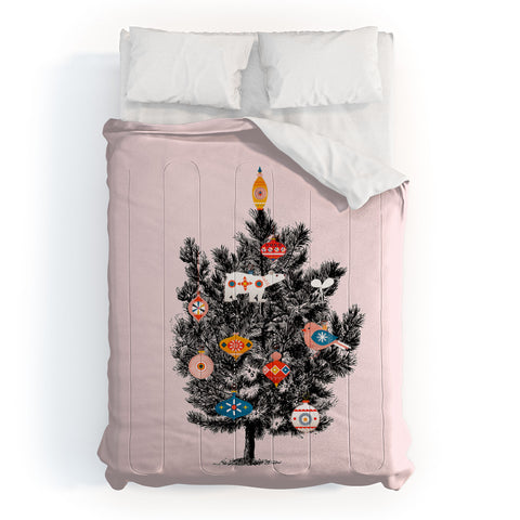Showmemars Retro christmas tree Comforter