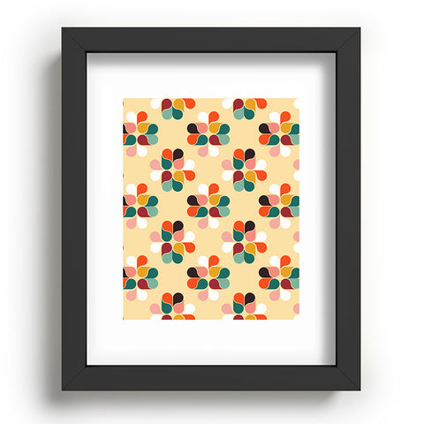 Showmemars Retro geometry pattern no2 Recessed Framing Rectangle