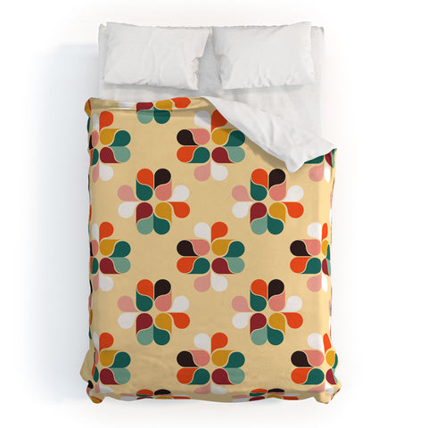 Showmemars Retro geometry pattern no2 Duvet Cover
