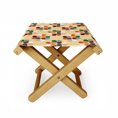 Showmemars Retro geometry pattern no2 Folding Stool
