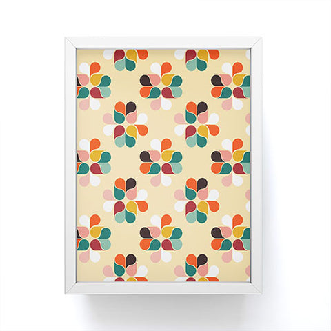 Showmemars Retro geometry pattern no2 Framed Mini Art Print