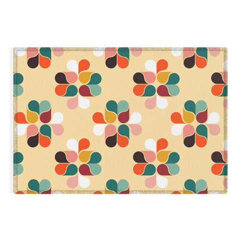 Showmemars Retro geometry pattern no2 Outdoor Rug