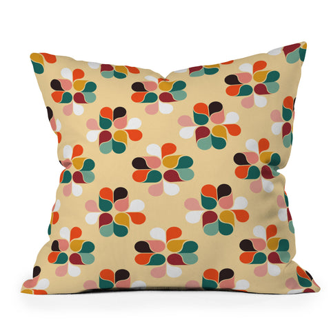 Showmemars Retro geometry pattern no2 Throw Pillow