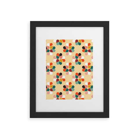 Showmemars Retro geometry pattern no2 Framed Art Print