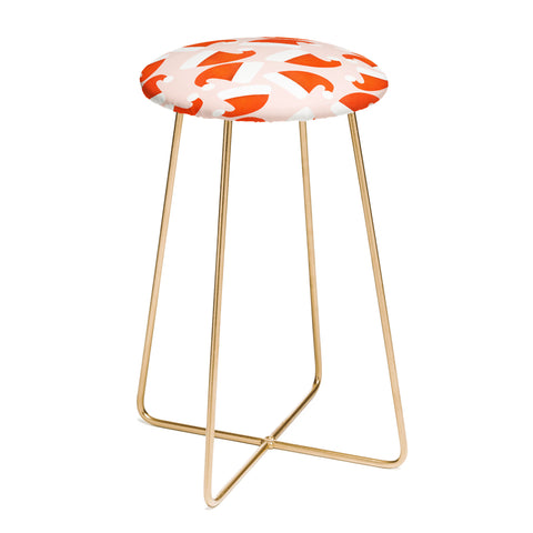 Showmemars Santa Hat pattern Counter Stool