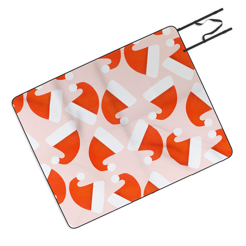 Showmemars Santa Hat pattern Picnic Blanket